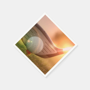 Golfspieler Serviette
