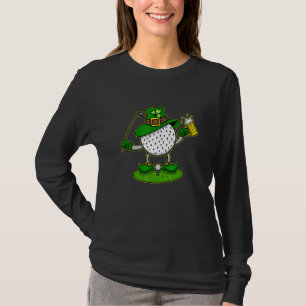 Golfspieler Shamrock Golf St Patricks Day Golfball T-Shirt