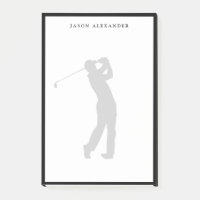Golfspieler-Silhouette Personalisiert