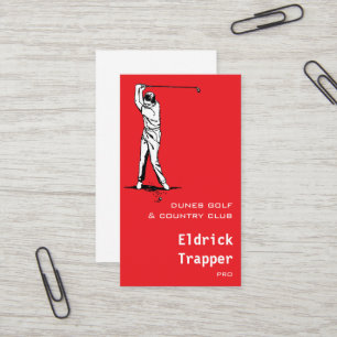 Golfspieler Visitenkarte