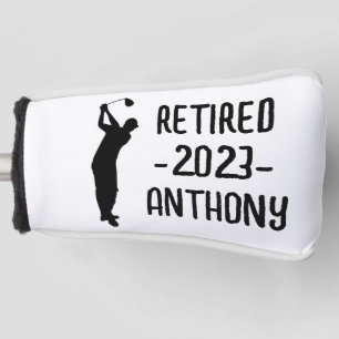 Golfspieler zum Ruhestand Geburtstag glücklicher R Golf Headcover