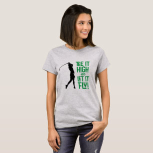 Golfspielerin Golf Humor Lustiger Sport Süße Zitat T-Shirt