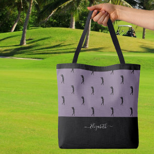 Golfspielerin Personalisiertes Namensmuster Lila S