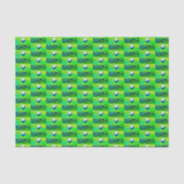 Golfsport Hobby Green Golfer T-Shirt abseits Seidenpapier