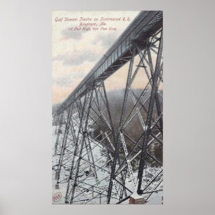 Golfstrom Trestle auf der Somerset-Bahn Poster