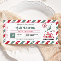 Golfstunden-Weihnachtsgeschenkgutschein