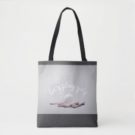 Golftasche, grau-weiß, niedlich für Golfer