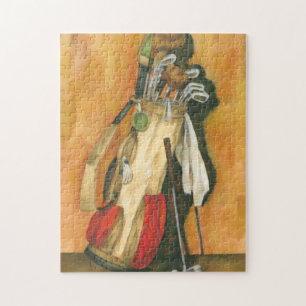 Golftasche mit Handschuh durch Jennifer Goldberger Puzzle