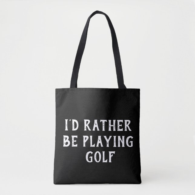 Golftasche-Vorlage mit veränderlichem Text (Vorderseite)
