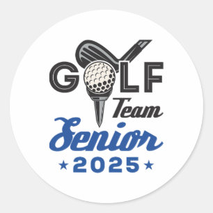 Golfteam Senior 2025 Abschluss Night Cl 2025 Runder Aufkleber