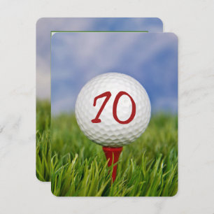 Golfthema 70. Geburtstag Einladung