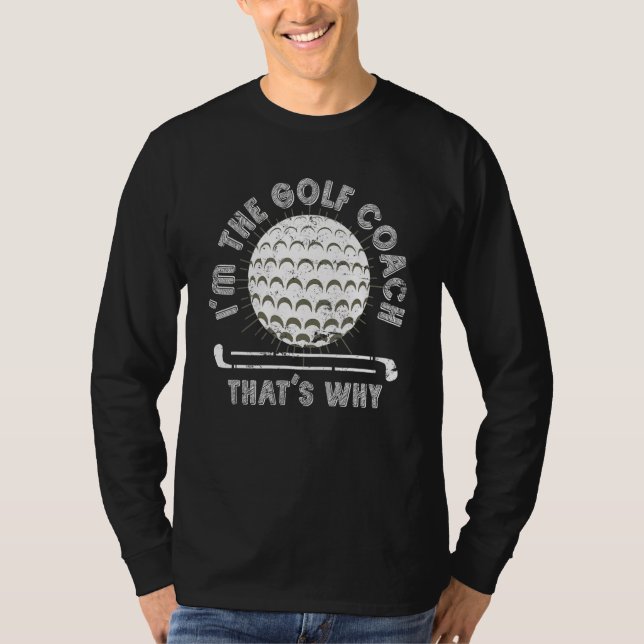 Golftrainer Golfer Coach Golf Training T-Shirt (Vorderseite)