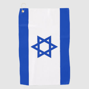 Golftücher mit Flagge Israels Golfhandtuch