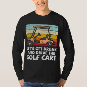 Golfturm mit Betrunkenem Antrieb Retro Golfing Dri T-Shirt