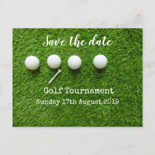 Golfturnier Save the Date Ankündigungspostkarte