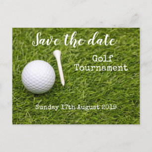 Golfturnier Save the Date Ankündigungspostkarte