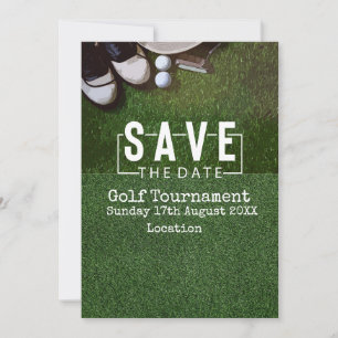 Golfturnier Save the Date auf Grün Einladung