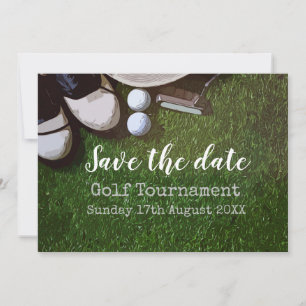 Golfturnier Save the Date auf Grün Einladung