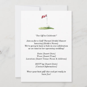 Golfturnier Save the Date - Einladung