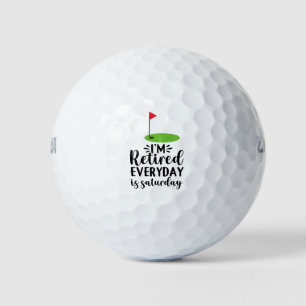 Golfurlaub mit Golf Flag lustiges Sprichwort Golfball