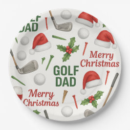 Golfurlaub mit Weineisen und Tee für Golf Vater Pappteller