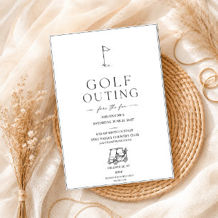 Golfveranstaltung Corporate Golf Minimal Elegant Einladung