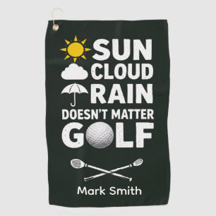 Golfvorhersage für Golfer Golfhandtuch