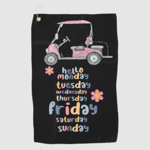 Golfwagen für Golfer, die jeden Tag Golf spielen Golfhandtuch