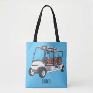 Golfwagen/Golf Buggy Cartoon Abbildung