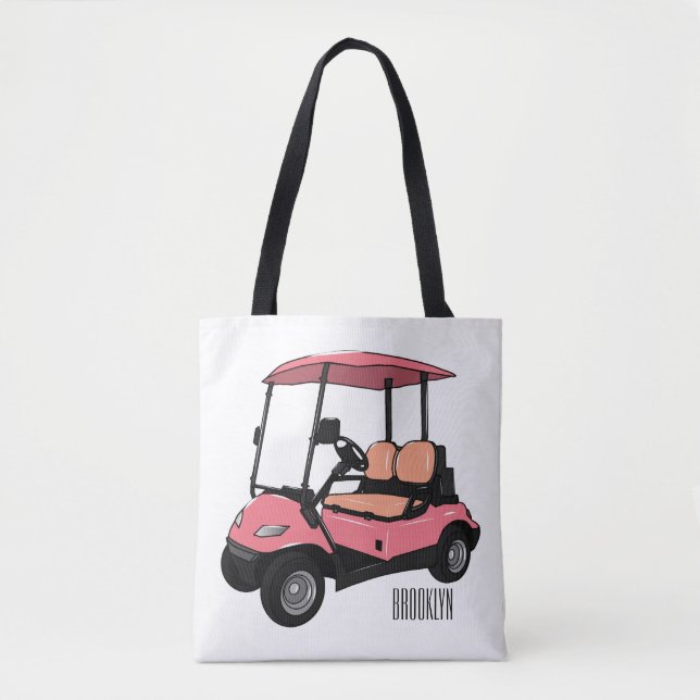 Golfwagen/Golf Buggy Cartoon Abbildung (Vorderseite)