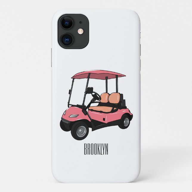 Golfwagen/Golf Buggy Cartoon Abbildung Case-Mate iPhone Hülle (Rückseite)