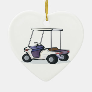 Golfwagen-Grafik Keramikornament