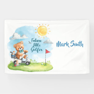 Golfwagen mit Text Hello Baby für Golf spielenden Banner