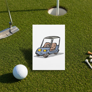 Golfwagen-Sportspaß-Fahrzeug Einladung