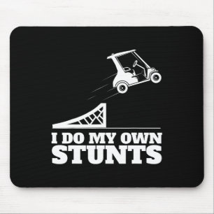 Golfwagen Unfall Ich mache meine eigenen Stunts Lu Mousepad