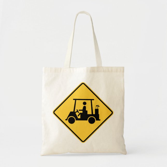 Golfwagen-Warnschild Tragetasche (Vorne)