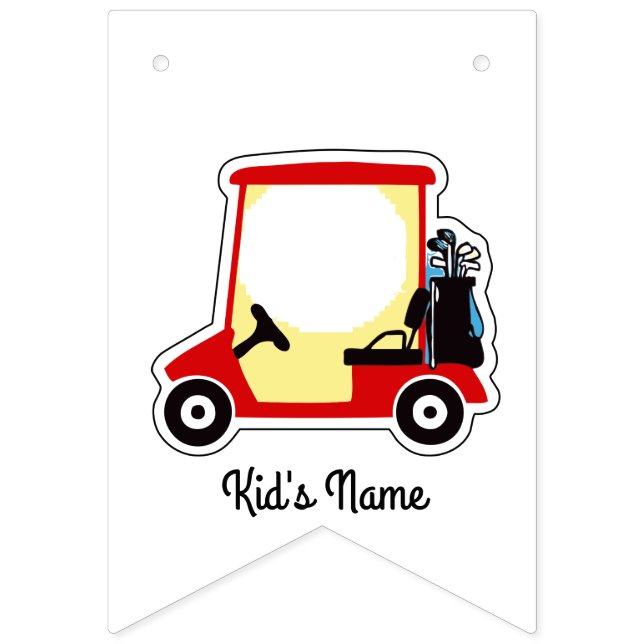 Golfwagen Wimpelkette (Erste Fahne)