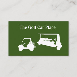 Golfwagendienste und -verkäufe visitenkarte