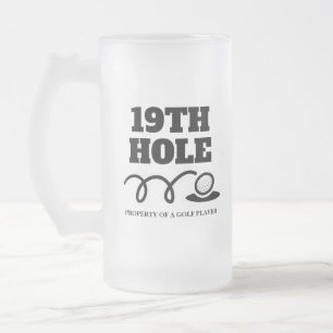 Golfwitz 19. Loch Bier Tasse Geschenk für Männer