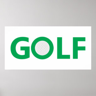 Golfzeichen Poster