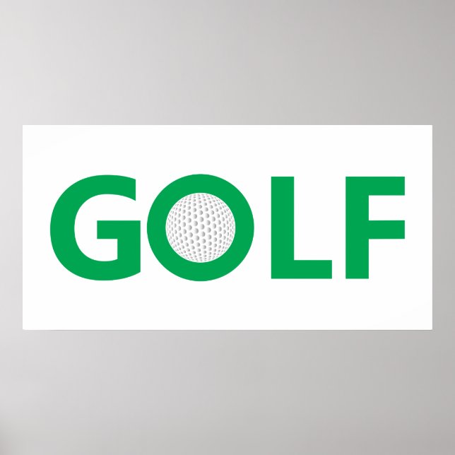 Golfzeichen Poster (Vorne)