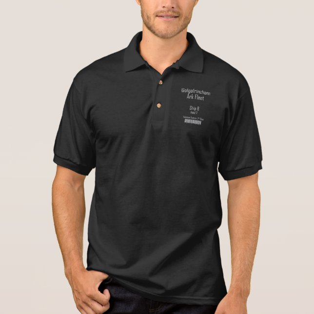 Golgafrincham Arche-Flotte Polo Shirt (Vorderseite)