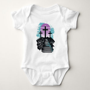 Golgatha Kalvarienberg es ist vollbracht Moderne c Baby Strampler