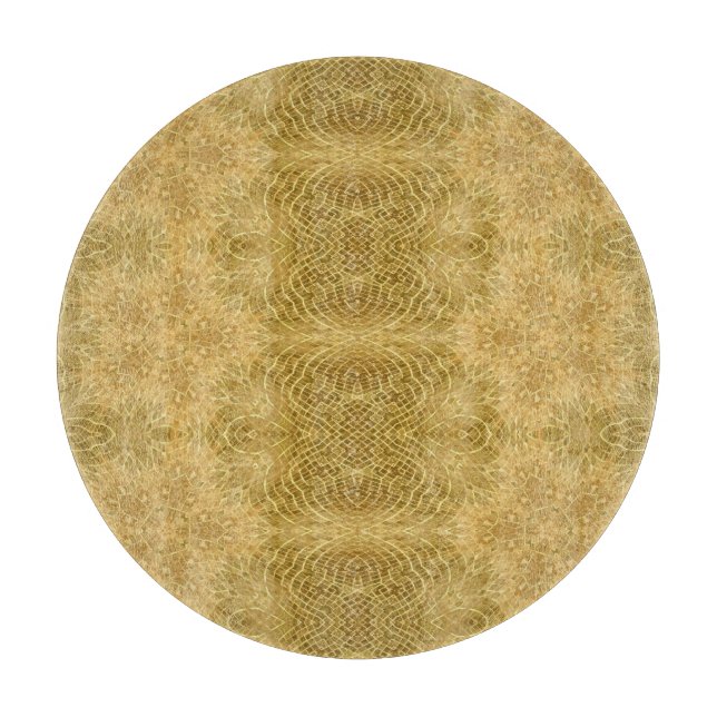 Golgelbes helles Muster Schneidebrett (Vorderseite)