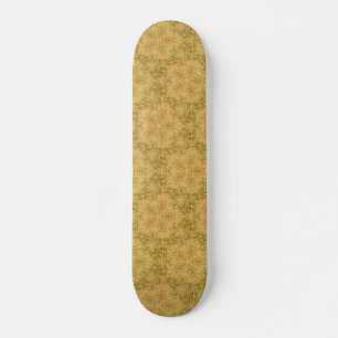 Golgelbes helles Muster Skateboard
