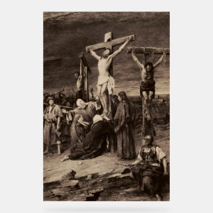 Golgotha-Stätte und Jesus von Munkacsy Acrylschild