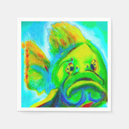 Goliath Grouper Paper Napkin Serviette