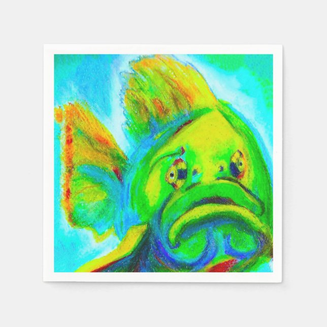 Goliath Grouper Paper Napkin Serviette (Vorderseite)