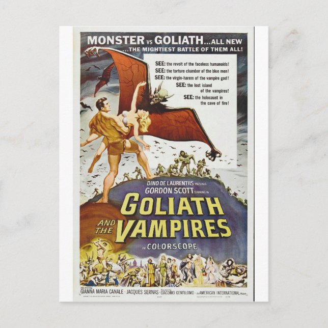 GOLIATH UND DIE VAMPIRES POSTCARD POSTKARTE (Vorderseite)