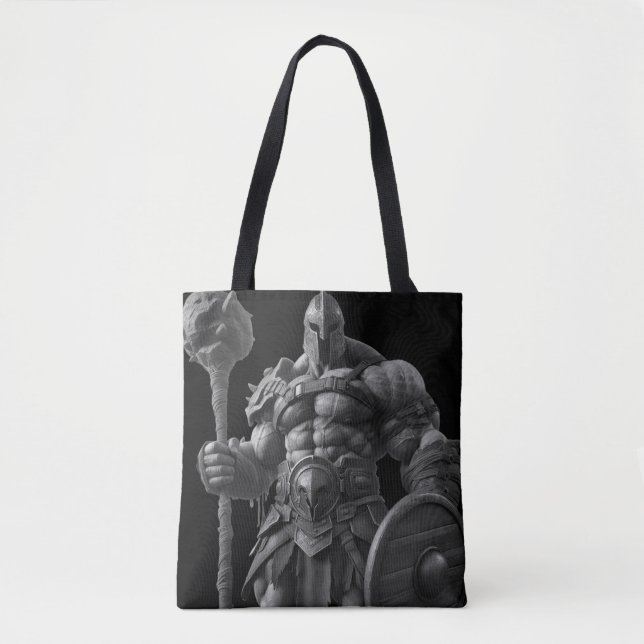 Goliath With a Spiked Club on a Reusable Tote Bag (Vorderseite)